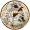 Комплект десертных тарелок "Утро в саду", 4 шт.. Фарфор, ручная роспись. Япония, середина 20 века (с повреждениями). вид 2