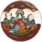 Сервиз чайный "Бессмертие" на 4 персоны, 16 предметов. Фарфор, рельефная роспись, литофания. Satsuma, Япония, середина 20 века. вид 7