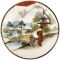 Чайное трио"Гейши в саду". Фарфор, ручная роспись, литофания. Япония. вид 2