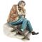 Винтажная статуэтка "Спящий мужчина". Capodimonte. Италия. вид 1