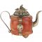Декоративный тибетский чайник, оникс, металл, вторая половина 20 века. Китай. вид 1