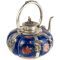 Декоративный тибетский чайник, фарфор, синий, вторая половина 20 века. Китай. вид 2
