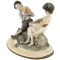 Статуэтка авторская "Мальчик и девочка", Capodimonte, композит, высота 18 см, Италия, винтаж, 1981 г.. вид 4