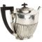 Чайник заварочный, для кипятка, антикварный. Металл, серебрение. Великобритания, винтаж, первая половина 20 века. вид 3