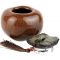Чайница, баночка для чая "Хурма", керамика, Китай. вид 3