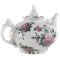 Чайник заварочный большой "Розы", фарфор, винтаж, ЛОЗ, СССР, 1980-е гг. (с нюансом). вид 3