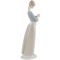 Статуэтка винтажная "Девочка с ягненком". Фарфор. Высота 26 см. Lladro, Испания, вторая половина 20 века. вид 3