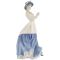 Винтажная статуэтка "Ханна", девушка в шляпке, Фарфор, Высота 21 см. Royal Doulton, Великобритания, 2001 год. вид 2
