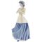 Винтажная статуэтка "Ханна", девушка в шляпке, Фарфор, Высота 21 см. Royal Doulton, Великобритания, 2001 год. вид 4