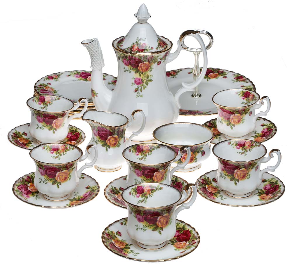 Сервиз розы. Сервизы Royal Albert 